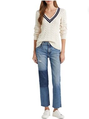Ralph Lauren High Rise Straight Crop Jeans